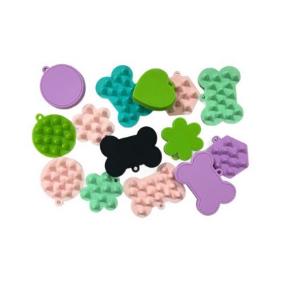 Silicone pet bath brush