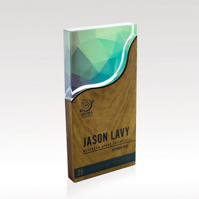 Rectangle Wood & Acrylic Award - Small