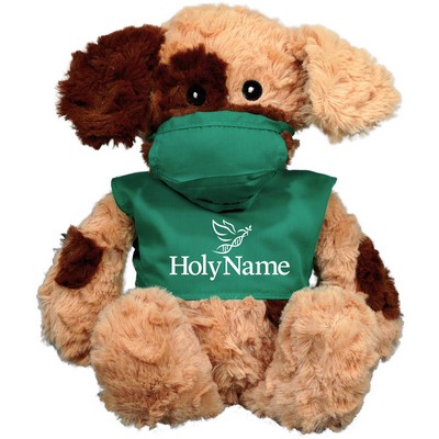 14" Embroidered Eye Brown & Tan Dog