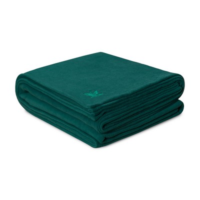 Jade Green Antipill Microplush Fleece Twin Blanket