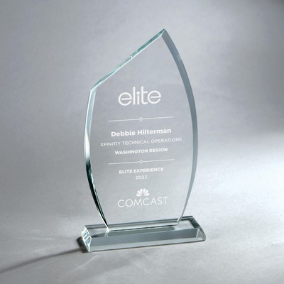 Modern Flame Clear Crystal (4.75"x8")