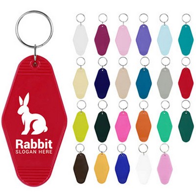 Vintage Style Motel Keychain Key Tag