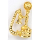 Antique Telephone Stock Cast Pin
