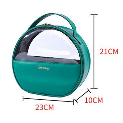 Large Volume Arch Shape Travel Cosmetic Pouch Bag With Hand Grip