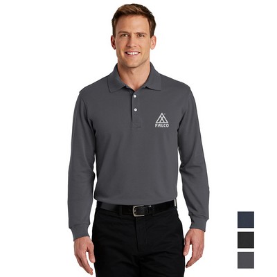 Port Authority® Rapid Dry Long Sleeve Embroidered Polo