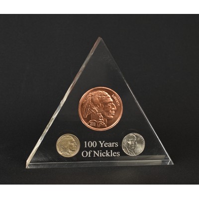 Lucite Triangle Embedment Award (4"x3 1/2")