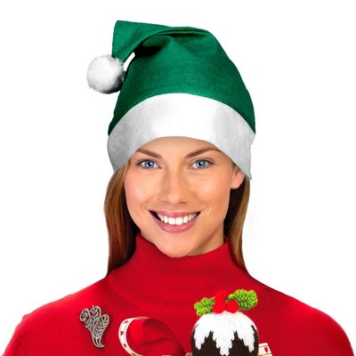 Green Felt Santa Hat(Blank)