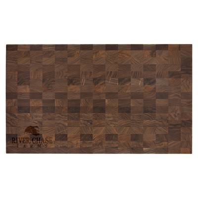 22" x 13" x 1 3/8" Walnut Butcher Block