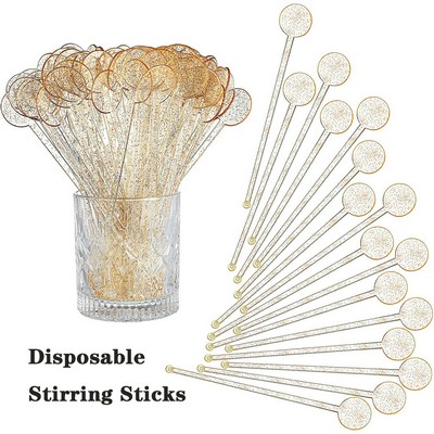 Disposable 7" Swizzle Sticks for Cocktail Drink Stirrer
