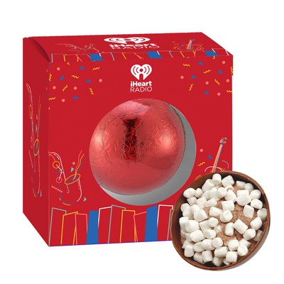 Mega Hot Chocolate Bomb in Window Box - Milk Chocolate with Foil