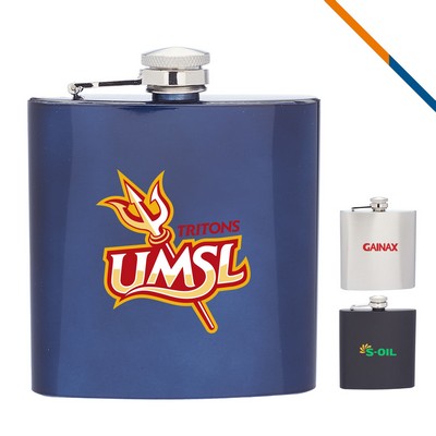 Aber Stainless Steel Hip Flask - 6 Oz.