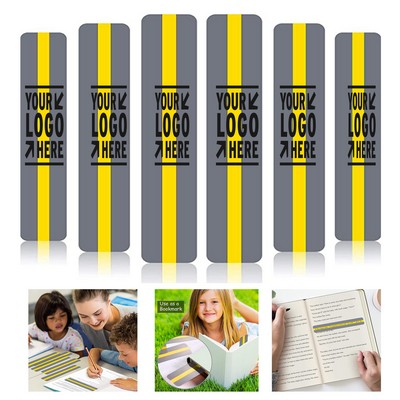 7.48 x 1.26 x 0.08" Color Reading Guide Bar Bookmark