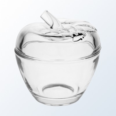 Glass Apple Keepsake Box