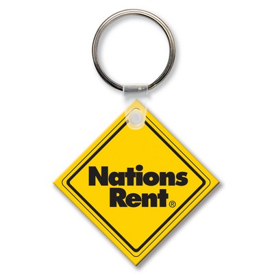 Small Square Key Tag (Spot Color)