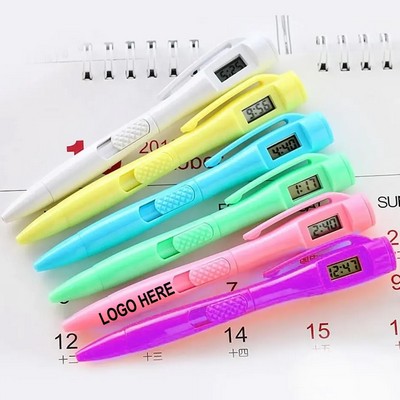 Ballpoint Pen w/Electronic Watch