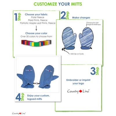 Canadian Made Premium Women's Fleece Mitts