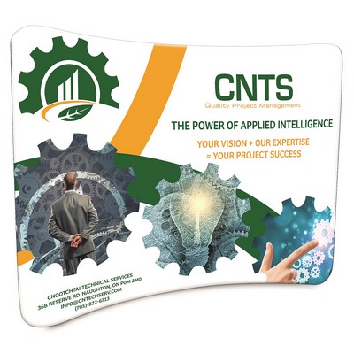 Curved Pocket Wall, 120"w x 87"h