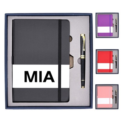 PU Notebook and pen gift set