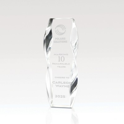 Crystal Award 10.25" Flowing Monolith