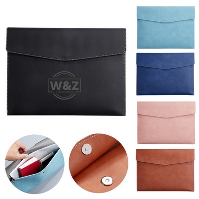PU Leather A4 File Bag