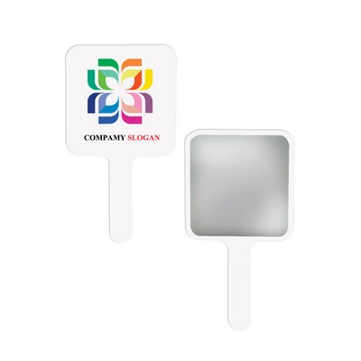 Hand Held Straight Flat Mirror 4.7"W x 8.6"H