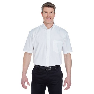 UltraClub Adult Short-Sleeve Whisper Twill