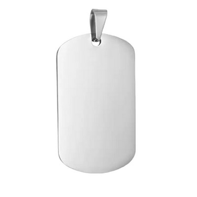 Silver Stainless Steel Pet Tag