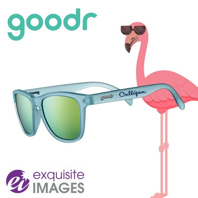 goodr® OG Sunbathing with Wizards, Blue Multicolor Reflective Sunglasses