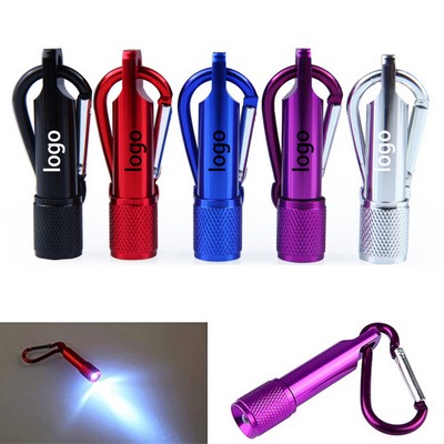 2-in-1 Portable Mini Metal Compact Flashlight/LED Torch Keychain