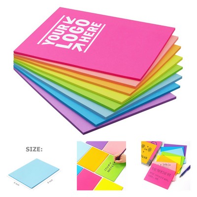 35 Sheets 8 x 6" Bright Colors Self Stick Pads