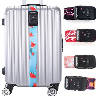 Personalized Adjustable Sublimated Baggage Strap