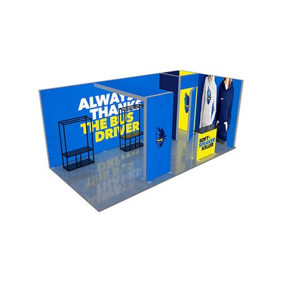 20' Backlit Trade Show Display - Design 8 (Double Sided)