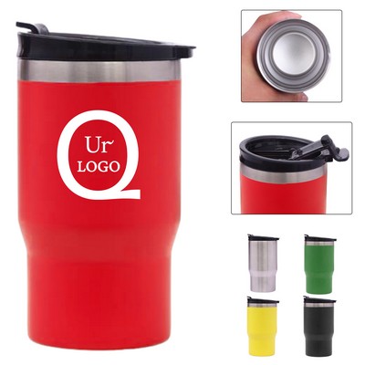 14 Oz. Stainless Steel Car Cup W/Lid