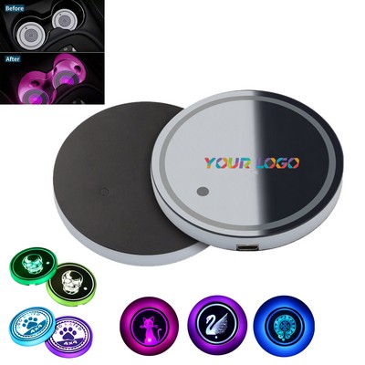 LED Car Cup Light Coasters
