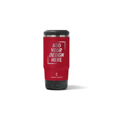 Pour Caddy Go Caddy 4-in-1 Can Cooler with Powerbank Attachment