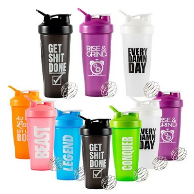24 Oz. Plastic Shaker Bottle