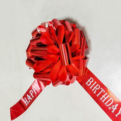 Big Car Bow 30" Red Large Gift Wrap Ribbon Pull Bows