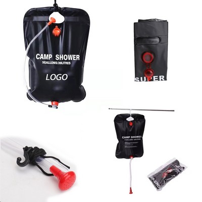 Hanging Shower Bag With Showerheads