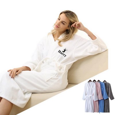 Lightweight Long Waffle Kimono Unisex Spa Robe