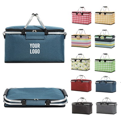 Insulated Hard Frame Picnic Basket