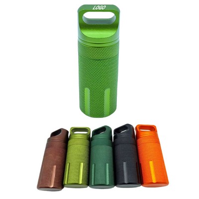 Metal Waterproof Capsule Seal Pill Box