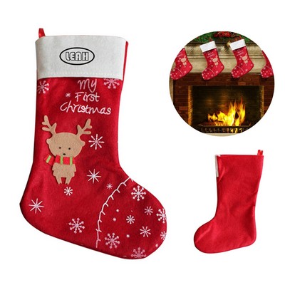 Large Christmas Stocking Sack Gift Bag