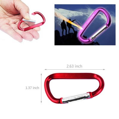 Stylish Aluminum Carabiner with Flat Handle