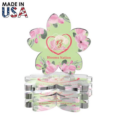 Premium Acrylic Coaster Set - Flower I