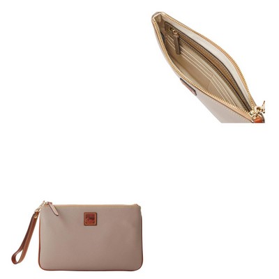 Dooney & Bourke Pebble Grain Large Wristlet - Taupe