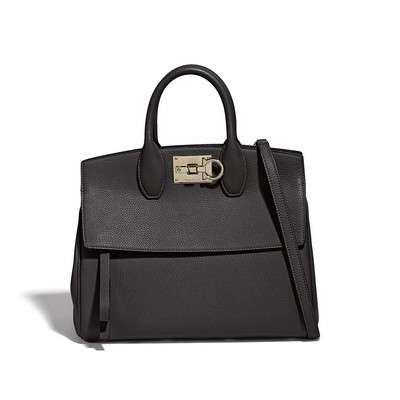 Salvatore Ferragamo The Studio Black Medium Purse