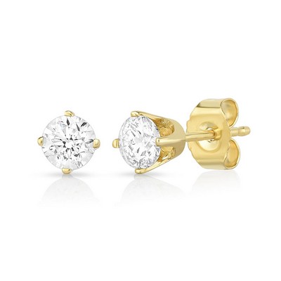 Jilco Inc Diamond Earrings - 1.00twt Yellow Gold