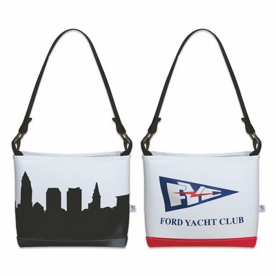 City Skyline Silhouette Signature Handbag Purse - UV Printed Vinyl