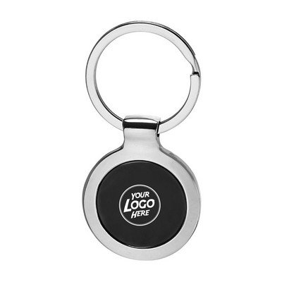 Round Two Tone Keychains