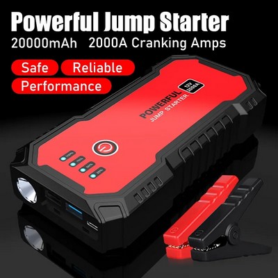 12V 20000mAh Emergency Car Battery Power Bank Jump Starter